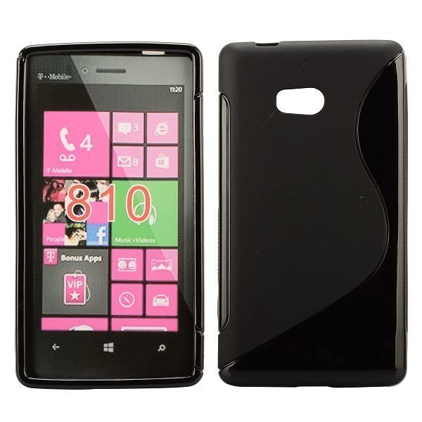 S-Line Solid Musta Nokia Lumia 810 Suojakuori