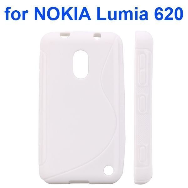 S-Line Solid Valkoinen Nokia Lumia 620 Suojakuori