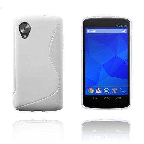 S-Line Valkoinen Google Nexus 5 Suojakuori