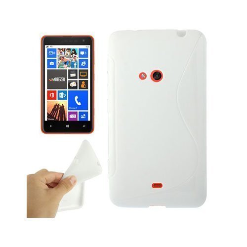 S-Line Valkoinen Nokia Lumia 625 Suojakuori