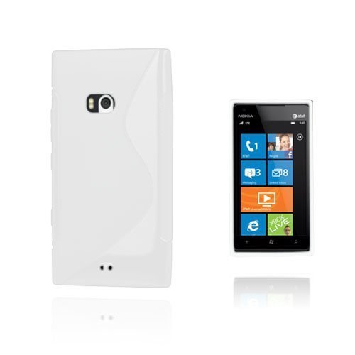 S-Line Valkoinen Nokia Lumia 900 Suojakuori