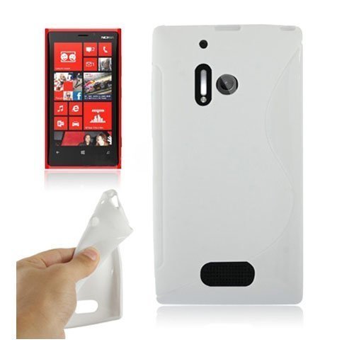 S-Line Valkoinen Nokia Lumia 928 Suojakuori