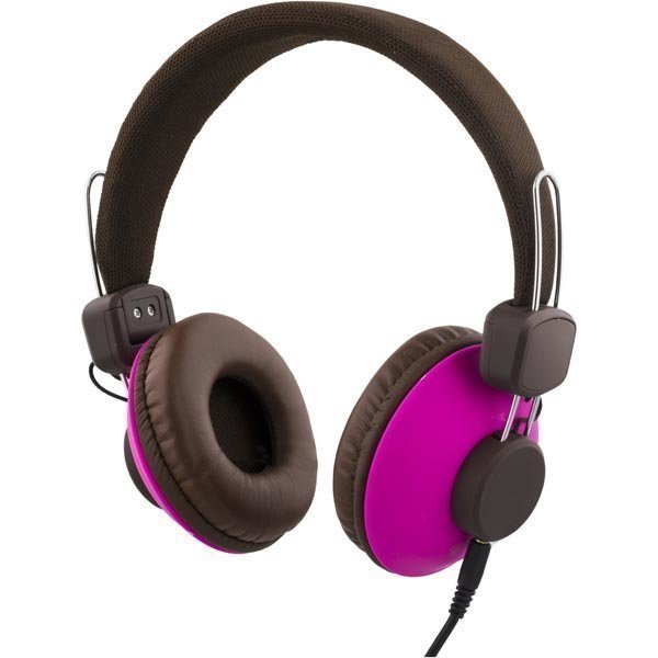 STREETZ Headset mikrofonilla vastuauspainike 1 3m ruskea/vaal-puna