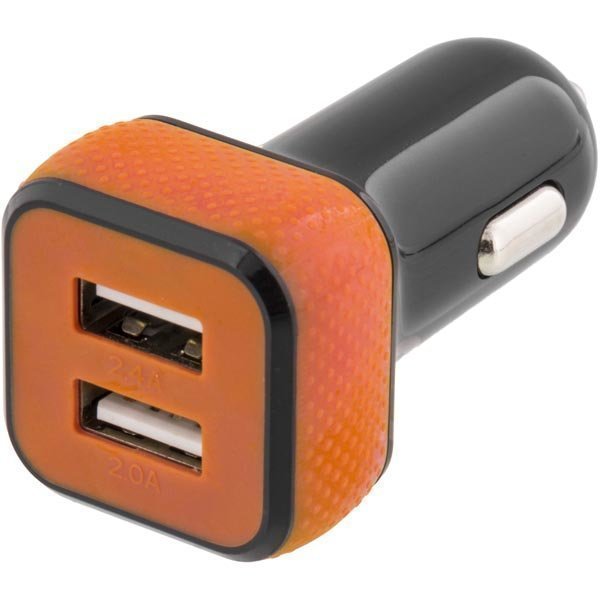 STREETZ autolaturi 2x USB-portti 12-18V 5V 4 4A USB musta/harmaa