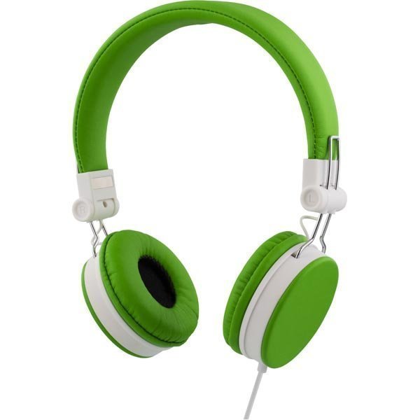 STREETZ headset iPhonelle mikrofoni noisecancelling 1 5m vihreä