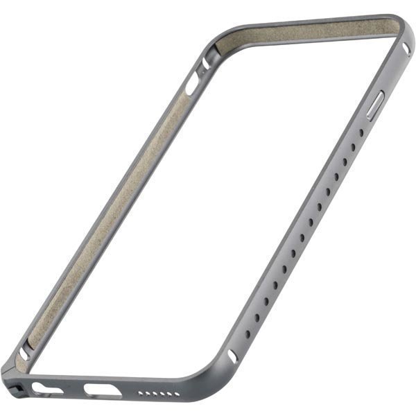 STREETZ iPhone 6 alumiini bumper matta pinta harmaa