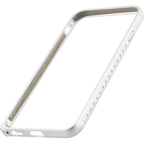 STREETZ iPhone 6 alumiini bumper matta pinta hopea