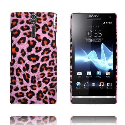 Safari Fashion Vaaleanpunainen Leopardi Sony Xperia S Suojakuori