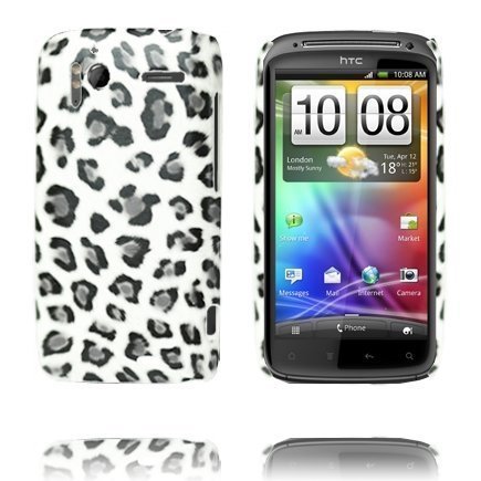 Safari Fashion Valkoinen Leopardi Htc Sensation Suojakuori