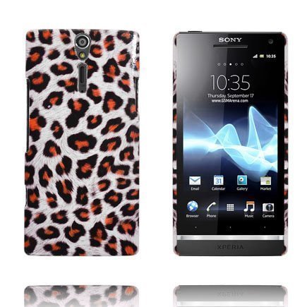 Safari Fashion Valkoinen Leopardi Sony Xperia S Suojakuori
