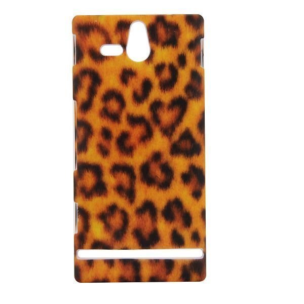 Safari Oranssi Leopardi Sony Xperia U Suojakuori