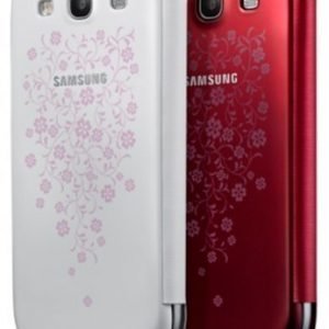 Samsung Flip Cover for Galaxy S III la Fleur White