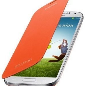 Samsung Flip Cover for Galaxy S4 Orange