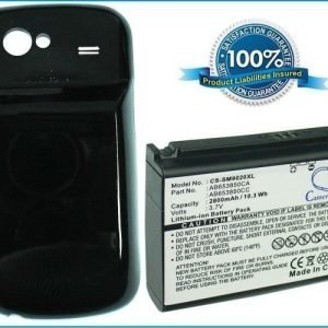 Samsung GT-I9020 GT-I9020T Nexus S Nexus S 4G yhteensopiva akku 2800 mAh laajennetulla takakannella