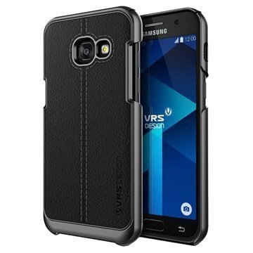 Samsung Galaxy A3 (2017) VRS Design Simpli Mod Leather Case Black