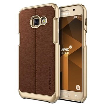 Samsung Galaxy A3 (2017) VRS Design Simpli Mod Leather Case Brown