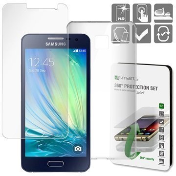 Samsung Galaxy A3 4smarts 360 Suojaussetti Läpinäkyvä
