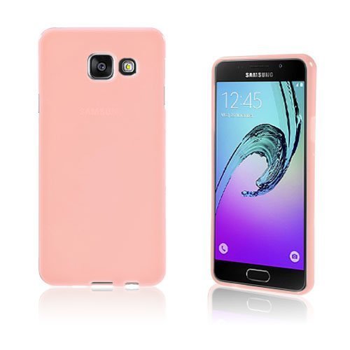 Samsung Galaxy A3 Sm-A310f 2016 Yksivärinen Jelly Tpu Kuori Pinkki