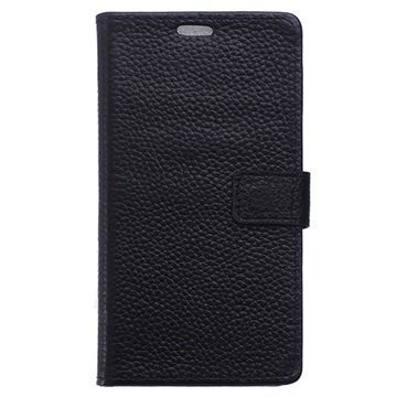 Samsung Galaxy A5 (2016) Nahkainen Lompakkokotelo Musta