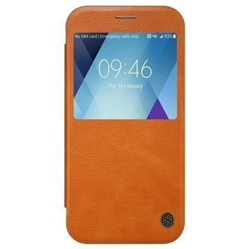 Samsung Galaxy A5 (2017) Nillkin Qin View Flip Case Brown