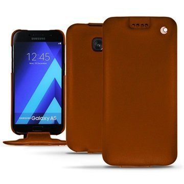 Samsung Galaxy A5 (2017) Noreve Tradition Flip Case Ruskea