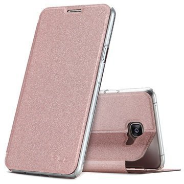 Samsung Galaxy A7 (2016) Kalaideng L Series Läppäkotelo Ruusukulta