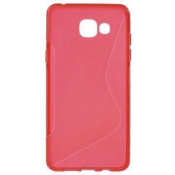 Samsung Galaxy A7 (2016) S-Curve TPU-Kotelo Punainen