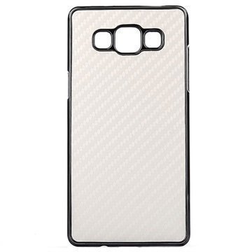 Samsung Galaxy A7 Kova Suojakuori Hiilikuitu Valkoinen