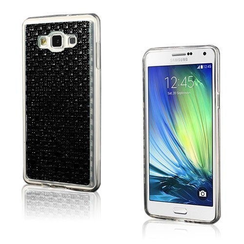 Samsung Galaxy A7 Sm-A700f Aprikoosi Kuvioinen Geeli Kristalli Tpu Kuori Musta