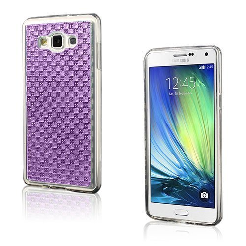 Samsung Galaxy A7 Sm-A700f Aprikoosi Kuvioinen Geeli Kristalli Tpu Kuori Violetti
