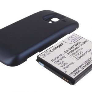 Samsung Galaxy Ace 2 GT-I8160 GT-I8160P yhteensopiva tehoakku laajennetulla takakannella 3100 mAh