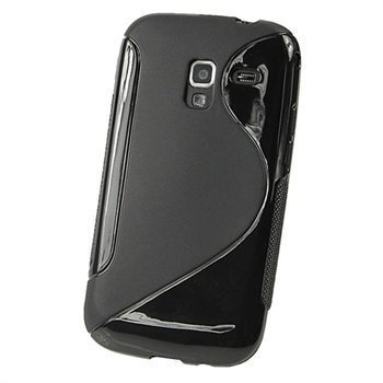 Samsung Galaxy Ace 2 I8160 iGadgitz Kaksivärinen TPU-Suojakotelo Musta