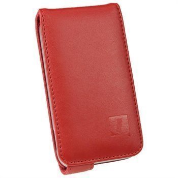 Samsung Galaxy Ace Plus S7500 iGadgitz Leather Flip Case Red