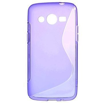 Samsung Galaxy Core LTE S-Curve TPU-Kotelo Violetti