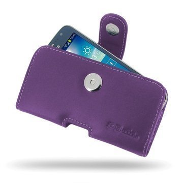 Samsung Galaxy Express 2 PDair Vaakakotelo Nahka Violetti