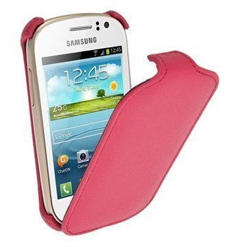 Samsung Galaxy Fame S6810 iGadgitz Flip Leather Case Pink