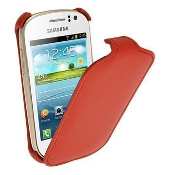 Samsung Galaxy Fame S6810 iGadgitz Flip Leather Case Red