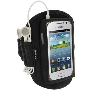 Samsung Galaxy Fame S6810 iGadgitz Neoprene Sports Jogging Armband Black