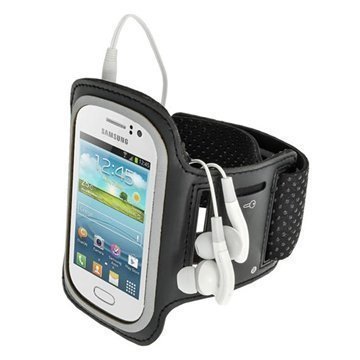 Samsung Galaxy Fame S6810 iGadgitz Sports Jogging Armband Black