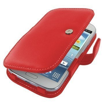 Samsung Galaxy Grand Duos I9080 Grand Duos I9082 PDair Leather Case 3RSSGDB41 Punainen