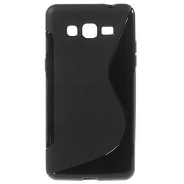 Samsung Galaxy Grand Prime S-Curve TPU-Kotelo Musta
