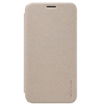 Samsung Galaxy J1 (2016) Nillkin Sparkle Läppäkotelo Kulta
