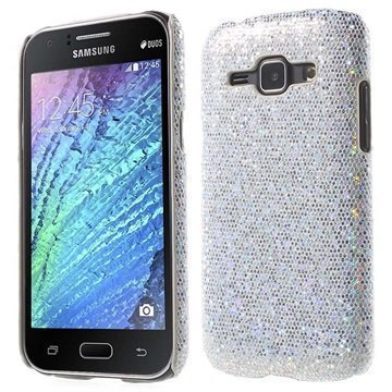 Samsung Galaxy J1 Galaxy J1 4G Kova Suojakuori Glitteri Hopeinen