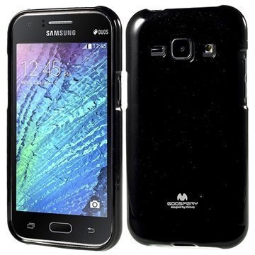 Samsung Galaxy J1 Galaxy J1 4G Mercury Goospery TPU Suojakuori Musta