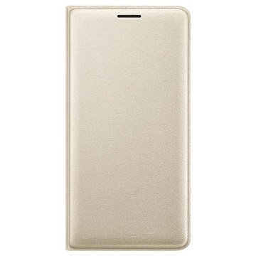 Samsung Galaxy J3 (2016) Flip Wallet-kotelo EF-WJ320PW Kulta