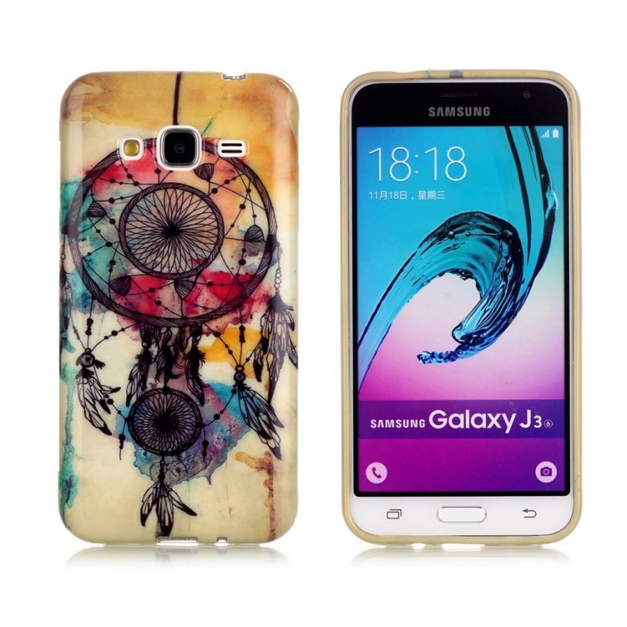 Samsung Galaxy J3 / J3 2016 Kuvioitu Joustava Kuori Unensieppaaja