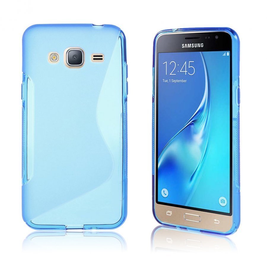 Samsung Galaxy J3 / J3 2016 S Kuvioitus Pehmeä Muovikuori Sininen
