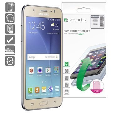 Samsung Galaxy J5 (2016) 4smarts 360 Suojaussetti Pinkki