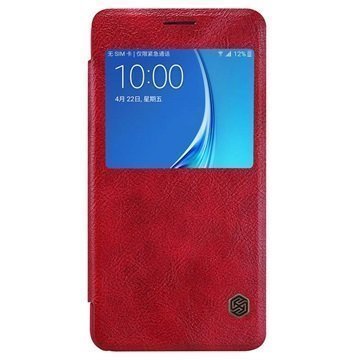 Samsung Galaxy J5 (2016) Nillkin Qin Smart Läppäkotelo Punainen