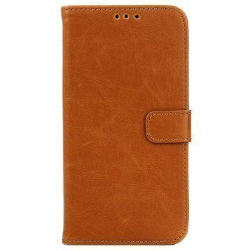 Samsung Galaxy J5 Retro Lompakkokotelo Ruskea